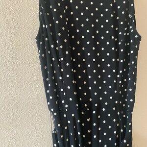 Ralph Lauren Black and White Polka Dot Jumpsuit